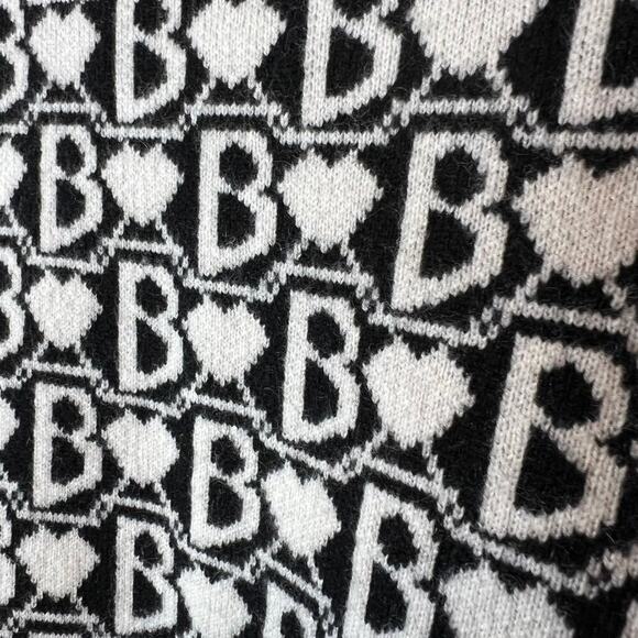 BERENICE Paris Wool Cashmere Blend Cardigan in Black and White Size Large - Picture 9 of 11